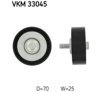 Deflection/Guide Pulley, v-ribbed belt for CITROËN C5 C8 SKF VKM 33045