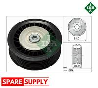 DEFLECTION/GUIDE PULLEY, V-RIBBED BELT FOR DACIA DOKKER EXPRESS INA 532 0678 10