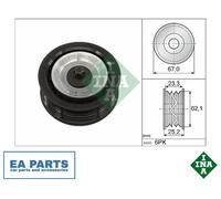 Deflection/Guide Pulley, v-ribbed belt for FIAT 500L 500X BRAVO INA 532 0619 10
