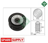 DEFLECTION/GUIDE PULLEY, V-RIBBED BELT FOR FIAT 500L 500X BRAVO INA 532 0619 10