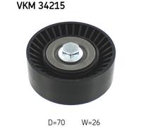 DEFLECTION/GUIDE PULLEY, V-RIBBED BELT FOR FORD C-MAX ESCAPE SKF VKM 34215
