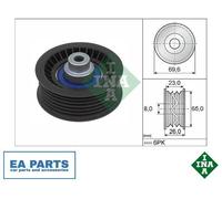 Deflection/Guide Pulley, V-ribbed belt for FORD INA 532 0917 10