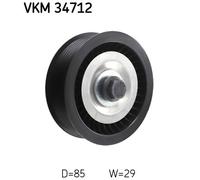 DEFLECTION/GUIDE PULLEY, V-RIBBED BELT FOR FORD RANGER TRANSIT SKF VKM 34712