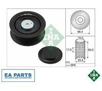 Deflection/Guide Pulley, v-ribbed belt for HYUNDAI ACCENT III INA 532 0642 10