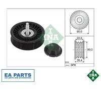 Deflection/Guide Pulley, V-ribbed belt for JAGUAR E-PACE F-PACE INA 532 0891 10