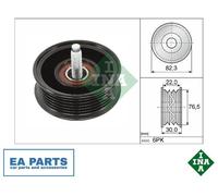 Deflection/Guide Pulley, V-ribbed belt for JAGUAR E-PACE F-PACE INA 532 0922 10
