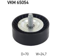 Deflection/Guide Pulley, v-ribbed belt for JEEP COMPASS PATRIOT SKF VKM 65054