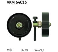 DEFLECTIONGUIDE PULLEY VRIBBED BELT VKM 64016 FOR KIA CARNIVAL/II/SEDONA 2.9L