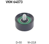 Deflection/Guide Pulley, v-ribbed belt for KIA MORNING SKF VKM 64073
