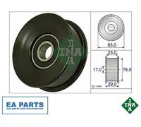 Deflection/Guide Pulley, v-ribbed belt for LAND ROVER INA 532 0730 10