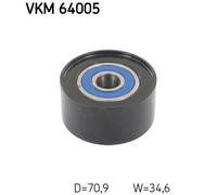 DEFLECTION/GUIDE PULLEY, V-RIBBED BELT FOR MAZDA 3 5 6 CX-7 SKF VKM 64005