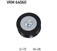 Deflection/Guide Pulley, v-ribbed belt for MAZDA 3 SKF VKM 64060