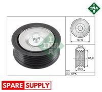 DEFLECTION/GUIDE PULLEY, V-RIBBED BELT FOR MERCEDES-BENZ W203 INA 532 0866 10
