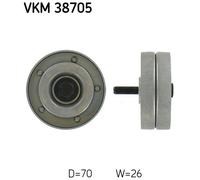 DEFLECTION/GUIDE PULLEY, V-RIBBED BELT FOR MINI R50 R52 SKF VKM 38705