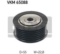 Deflection/Guide Pulley, v-ribbed belt for MITSUBISHI ASX SKF VKM 65088