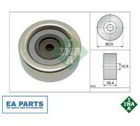 Deflection/Guide Pulley, V-ribbed belt for MITSUBISHI INA 532 0933 10