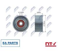 Deflection/Guide Pulley, V-ribbed belt for NISSAN CUBE DUALIS NTY RNK-NS-022