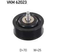 DEFLECTION/GUIDE PULLEY, V-RIBBED BELT FOR NISSAN CUBE DUALIS SKF VKM 62023