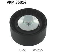 DEFLECTION/GUIDE PULLEY, V-RIBBED BELT FOR OPEL ASTRA J ASTRA K SKF VKM 35014