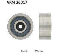 DEFLECTION/GUIDE PULLEY, V-RIBBED BELT FOR OPEL MOVANO A SKF VKM 36017