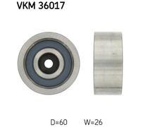 DEFLECTION/GUIDE PULLEY, V-RIBBED BELT FOR OPEL MOVANO A SKF VKM 36017