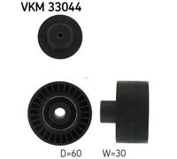 Deflection/Guide Pulley, v-ribbed belt for PEUGEOT 1007 107 206 SKF VKM 33044