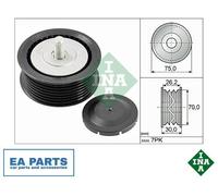Deflection/Guide Pulley, v-ribbed belt for PORSCHE INA 532 0800 10