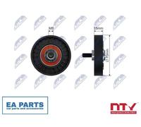 Deflection/Guide Pulley, V-ribbed belt for RENAULT CLIO KANGOO NTY RNK-RE-048