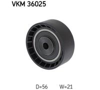DEFLECTION/GUIDE PULLEY, V-RIBBED BELT FOR RENAULT CLIO KANGOO SKF VKM 36025