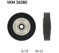 DEFLECTION/GUIDE PULLEY, V-RIBBED BELT FOR RENAULT CLIO KANGOO SKF VKM 36080
