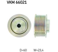 DEFLECTION/GUIDE PULLEY, V-RIBBED BELT FOR SUZUKI GRAND ESCUDO SKF VKM 66021