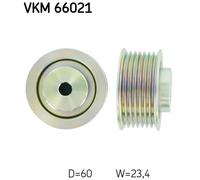DEFLECTION/GUIDE PULLEY, V-RIBBED BELT FOR SUZUKI GRAND ESCUDO SKF VKM 66021