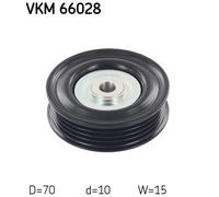 DEFLECTION/GUIDE PULLEY, V-RIBBED BELT FOR SUZUKI SPLASH SWIFT SKF VKM 66028