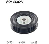 DEFLECTION/GUIDE PULLEY, V-RIBBED BELT FOR SUZUKI SPLASH SWIFT SKF VKM 66028