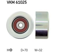 DEFLECTION/GUIDE PULLEY, V-RIBBED BELT FOR TOYOTA 4 RUNNER AURIS SKF VKM 61025