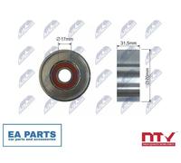 Deflection/Guide Pulley, V-ribbed belt for TOYOTA AVENSIS NTY RNK-TY-035