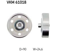 Deflection/Guide Pulley, v-ribbed belt for TOYOTA COROLLA ESTIMA SKF VKM 61018