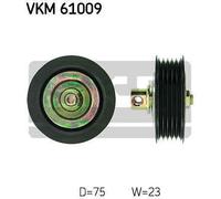 Deflection/Guide Pulley, v-ribbed belt for TOYOTA COROLLA SKF VKM 61009