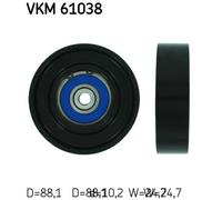 Deflection/Guide Pulley, v-ribbed belt for TOYOTA ECHO SKF VKM 61038