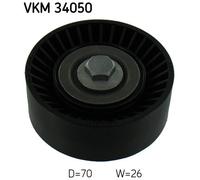 DEFLECTION/GUIDE PULLEY, V-RIBBED BELT FOR VOLVO S80 V70 SKF VKM 34050