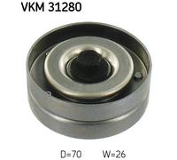 DEFLECTION/GUIDE PULLEY, V-RIBBED BELT FOR VW LT 28-35 II BUS SKF VKM 31280