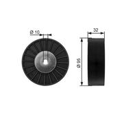 Deflection/Guide Pulley, V-ribbed belt GATES T36135