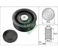 Deflection/Guide Pulley, V-ribbed belt INA 532 0344 10 for Z4 Roadster 3 2002-