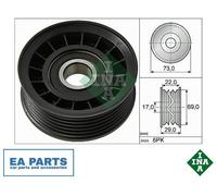 Deflection/Guide Pulley, v-ribbed belt INA 532 0649 10