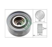 Deflection Pulley/Guide Pulley timing belt INA for A3 Passat Octavia Altea XL Go