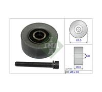 Deflection Pulley/Guide Pulley timing belt INA for Astra Cruze Insignia Zafira C