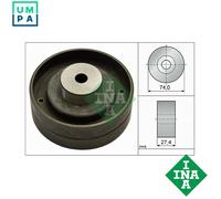 Timing Belt Guide Pulley fits VW SANTANA 32B 2.0 83 to 84 INA 069109243B Quality