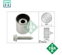 INA Timing Belt Guide Pulley - fits SKODA OCTAVIA Mk1/Mk2 1.9D 2.0D 00-13 CEGA