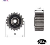 GATES T42000 Deflection/Guide Pulley, timing belt for FORD