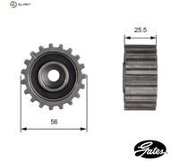 GATES T42000 Deflection/Guide Pulley, timing belt for FORD